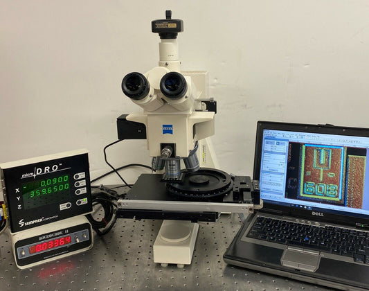 Zeiss AXIOTECH 100 HD Nomarski DIC BF/DF DRO Metallurgical Microscope